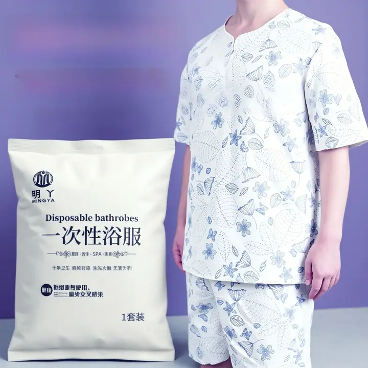 使い捨て メンズサウナ服【厚手不織布・大きめサイズ・マッサージ用】（セットアップ対応）