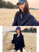スポーティーガールの薄手快適長袖Tシャツとショートパンツ【春夏用・カジュアル】（セットアップ対応）