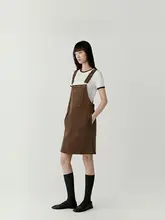 春用コットンツイルサロペットスカート【女性用・軽やかなデザイン】