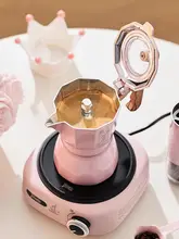 モカポット ダブルバルブ 家庭用 ハンドドリップ イタリアンスタイル コーヒー器具 セットアップ 「Bincoo」