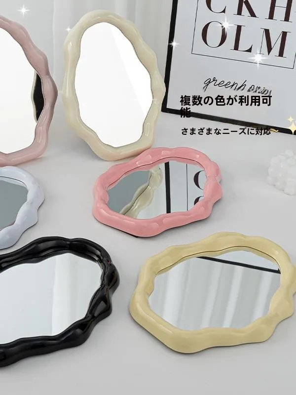 デスクトッ  プ化粧鏡：可愛さと実用性を兼ね備えた学生・オフィス向け台式鏡