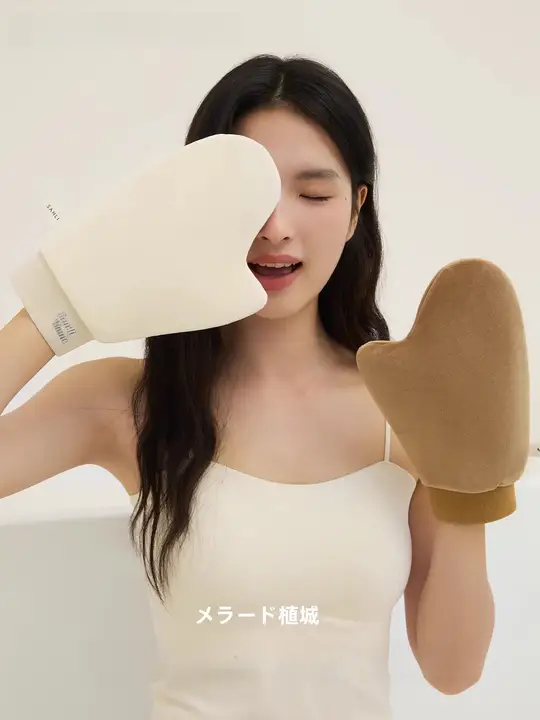 極上の柔らかさ ボディクリーム用グローブ【保湿・日焼け対策】