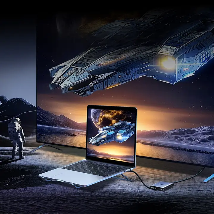Type-C HDMI拡張ドック【マルチディスプレイ対応・四K出力・MacBook用】