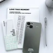 半透明PET製ブックマーク【防水・文芸スタイル・文字間を行き来するシリーズ】