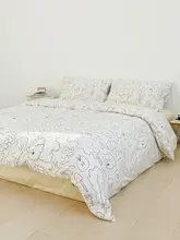 内心OS オリジナルラインデザインの全棉4点セット【かわいい・肌触り良好・学生用】