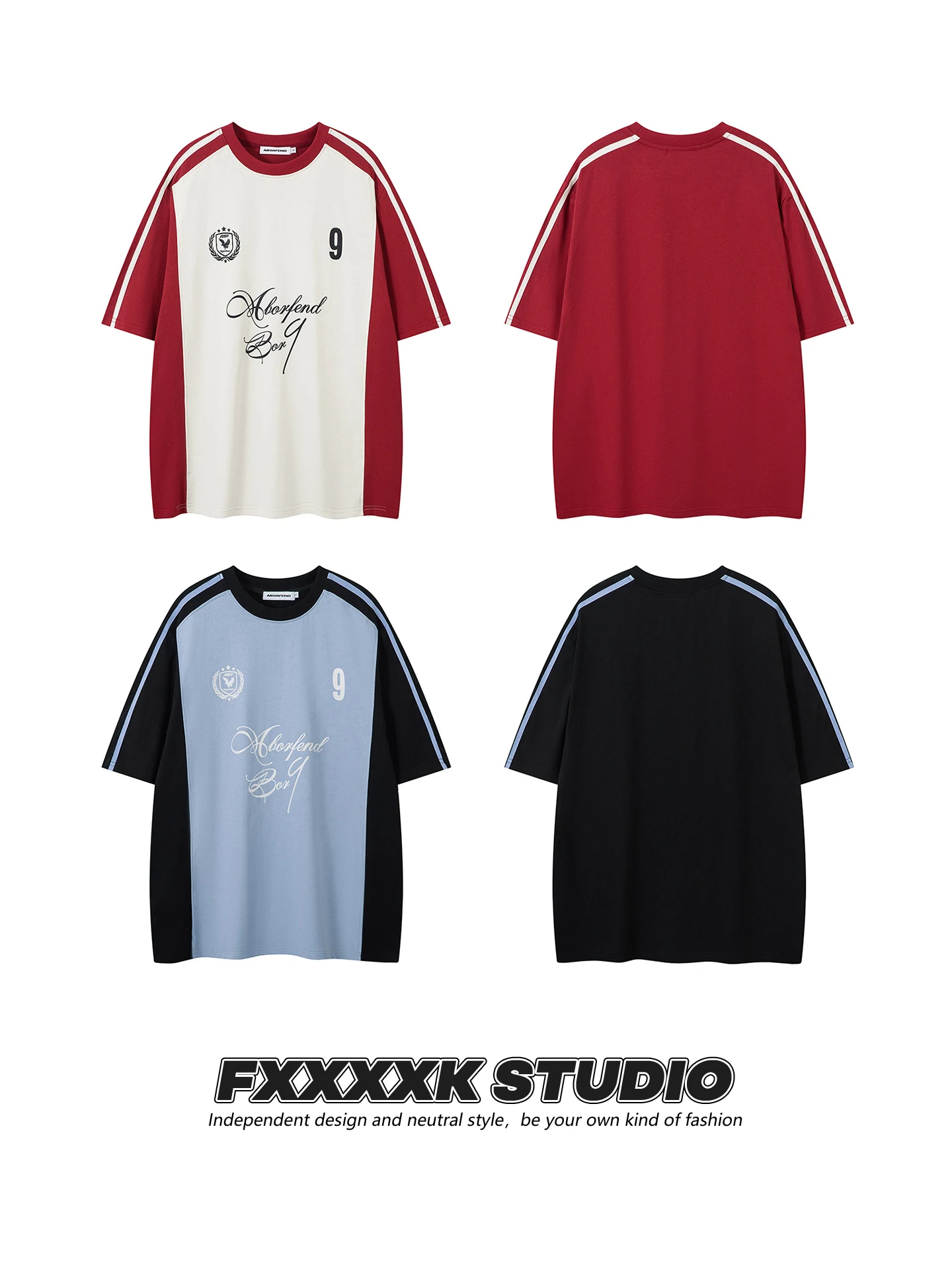 ジャージーシャツをどう選ぶべきか？カラーブロックデザインの純棉Tシャツが解決するリアルな悩み