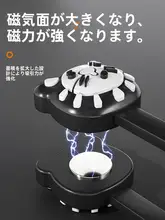 強力マグネット付き布地の裾固定クリップ【ソフトゴム・隠れボタンデザイン】