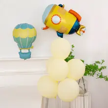 男の子の誕生日パーティー用 カートゥーン車のアルミ製風船【ヘリコプター・潜水艦デザイン・装飾用】