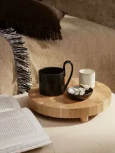 陶器製コーヒーマグカップ【侘寂風・家庭用・ミルクやお茶に最適】