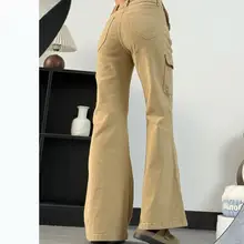 女性用美しいシルエットのカジュアルデニムパンツ【秋冬用・スリムフィット・微喇型】