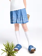 子供用デニム中パンツ【抗菌防止・UVカット・夏用】
