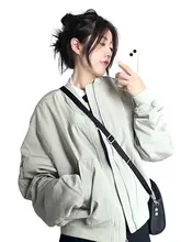 春季女性用アメリカンレトロフライトジャケット【薄手・秋春用・カジュアルデザイン】（セットアップ対応）