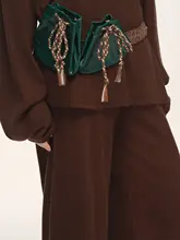 ウールニットカジュアルパンツ【フィット感あり・束脚デザイン】（セットアップ対応）