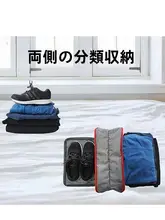 大容量二層ジッパー付き化粧ポーチ【旅行用・収納便利・女性用】