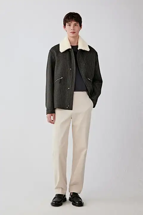 コットンコーデュロイ製のフィット tapered パンツ【春季用・メンズ】
