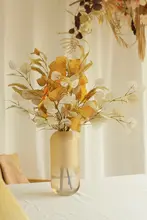 秋色のモランディ風ユーカリの造花【リビング用・アート装飾・インテリア】
