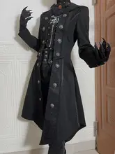 ブラックロングコート【ゴシックロリータスタイル】