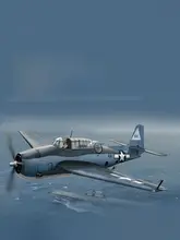 愛德美モデルのTBF1C魚雷機【組み立てキット・戦闘機・海戦テーマ】