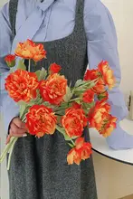 造花 アーティフィシャルフラワー 牡丹 芍薬 ブーケ テーブルデコレーション インスタ映え