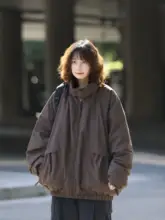 冬用白鹅绒大口ポケット羽織【男女兼用・防寒デザイン】