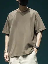 メンズ夏用ゆったりフィットTシャツ【コットン100％・ショートスリーブ・スポーツ＆カジュアル用】