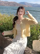 春先にぴったりな薄手のカーディガン【防寒・ニット・キャミソール対応】