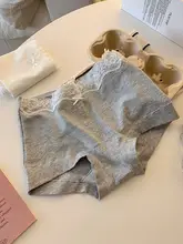 可愛い中高腰レース付きヒップハングショーツ【大きいサイズ・甘めリボンデザイン】（セットアップ対応）