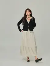 スタイルを引き立てる！ハイウエストのフレアスカート【大きいサイズ・無地・Aライン】（セットアップ対応）