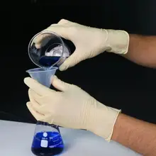 使い捨て乳白色のラテックス手袋【工業用・防静電気・クリーンルーム用】