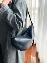 トップグレイン牛革製 ジャウトバッグ【女性用・冬用・ショルダー・大容量・シンプルデザイン】