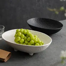 フルーツプレート 足付き 陶器 侘び寂び ホワイト デザートプレート アフタヌーンティー ホテル仕様 おしゃれ インテリア