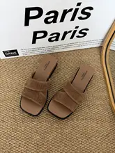 フレンチスタイルの厚底ウエッジサンダル【オープントゥ・夏用・スカートとの組み合わせに最適】