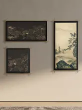 宋代美学を感じる高級ビンテージ金属壁掛けアート【エントランス装飾用】