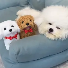 電動小犬の音声付きぬいぐるみ【インタラクティブペット用・リアルなデザイン】
