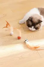 猫用運動ボール【フェザー付き・解消・エクササイズ用】