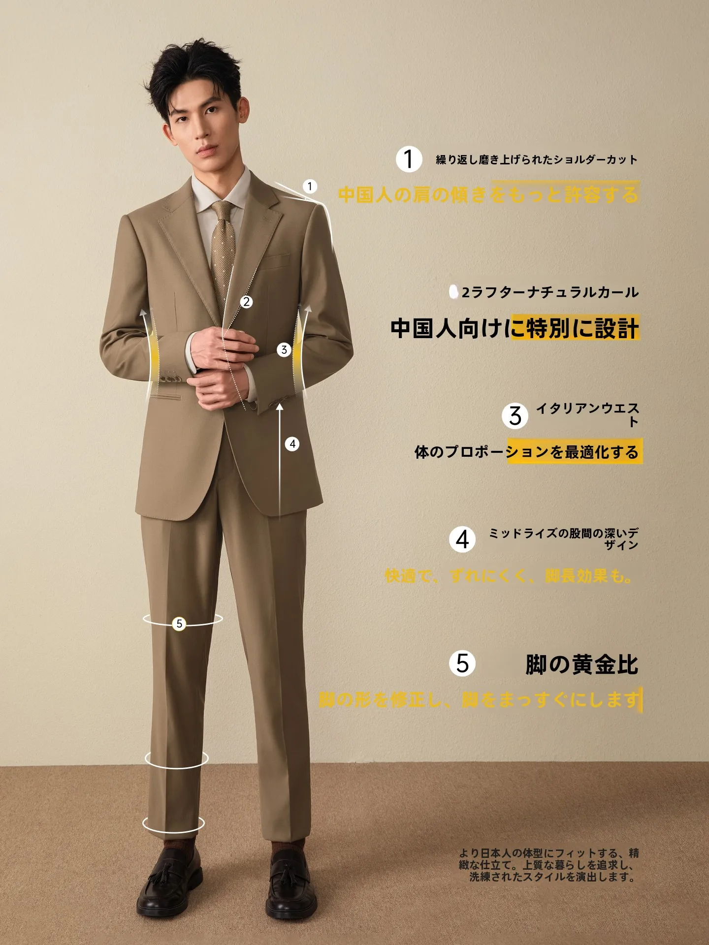 ブラウンのビジネスカジュアルスーツジャケットは、どう選ぶべきか？