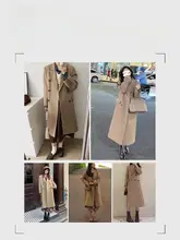 小柄女性用 キャメル色 ウール混ダブルフェイスコート【冬用・ミドル丈・正肩デザイン】