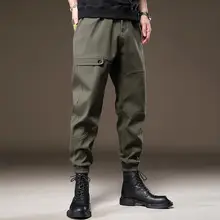 メンズ ヴィンテージ風アメリカンカーゴパンツ【秋冬用・裏起毛・リブ袖・カジュアルスタイル】