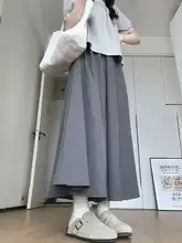 グレーのハイウエストワイドパンツ【梨型シルエット・フィット・カジュアル】