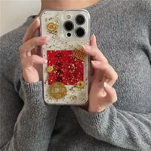 平安喜楽デザインのiPhone用ケース【金箔加工・全包仕様・防摔・新年向け・iPhone対応】