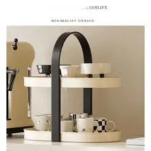 マルチレイヤーのマグカップ収納ラック【テーブル用・持ち運び可能・デスクトップ用】（ セットアップ対応）