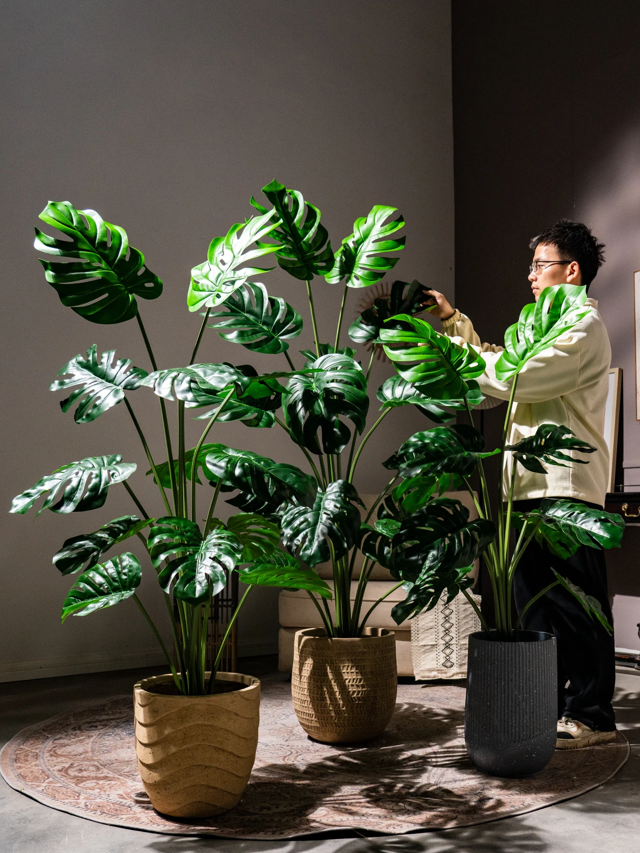 インテリアグッズ比較レビュー：リアルな観葉植物の鉢植え ゲンペイチクのサイズ・配置・設置ポイント