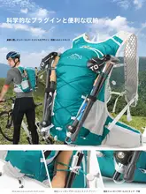 INOXTO 男性用女性用 軽量アウトドアリュックサック【登山杖収納可能・ハイキング用】