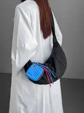 ボストンバッグ レディース 韓流 ルーズ ナイロン 斜め掛け 軽量 大容量 秋冬「Vibe Ring」