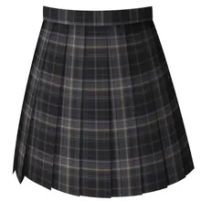チェック柄JK制服スカート【リボン付き・秋冬用】