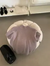 ハイネックニットセーター【半袖・カジュアル・女性用】