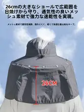 男性用 夏用大つば遮光ハット【通気性・UVカット・フィッシング用】