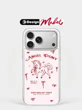 iPhoneケース MagSafe カードケース 耐衝撃 ユニコーン 白馬 17 Pro Max 16 15 14 対応 お正月 迎春 午年 ICカード