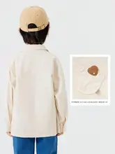 男児用シンプルコットン秋冬ジャケット【千鳥格子デザイン・軽量・快適】
