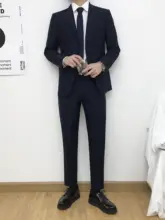 ビジネスカジュアルなスーツ【シワになりにくい・スリムフィット・テーラードジャケット・パンツ】（セットアップ対応）